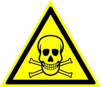 W03 опасно! ядовитые вещества (пленка, сторона 200 мм) - Знаки безопасности - Предупреждающие знаки - vektorb.ru